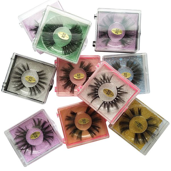 

5d makeup eyelashes 30 styles one pair box package faux full strip 20mm eye lashes cosmetics handmade eyelash extension