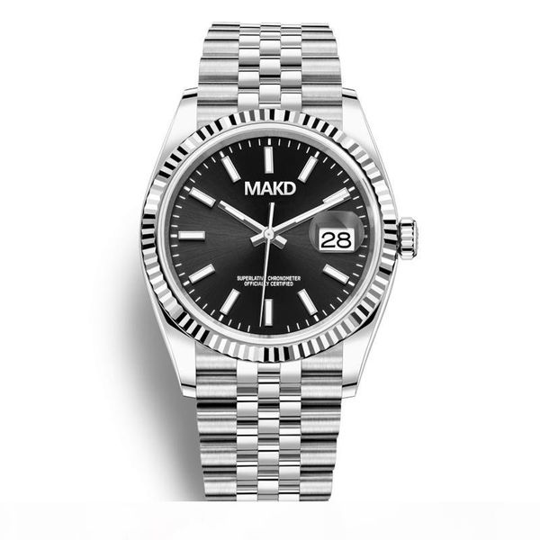 

автоматические механические часы мужчины большой лупа 41мм из нержавеющей стали sapphire мужские часы мужской наручные часы водонепроницаемы, Slivery;brown