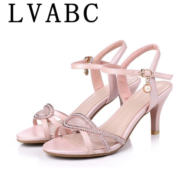 

2020 spring summer new women sandals high-heel fashion fish mouth platform basic shoes woman plus size 34-43 ladies sandals, Black