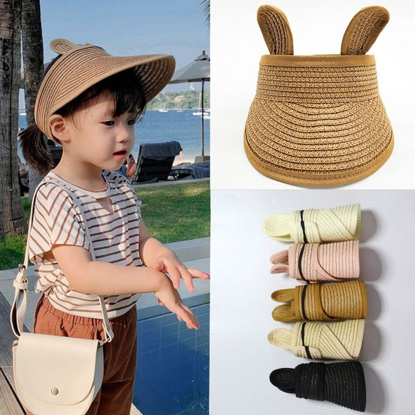 

children's baby sun straw cool cool hat woven straw hat beach cap sunscreen eaves, Blue;gray