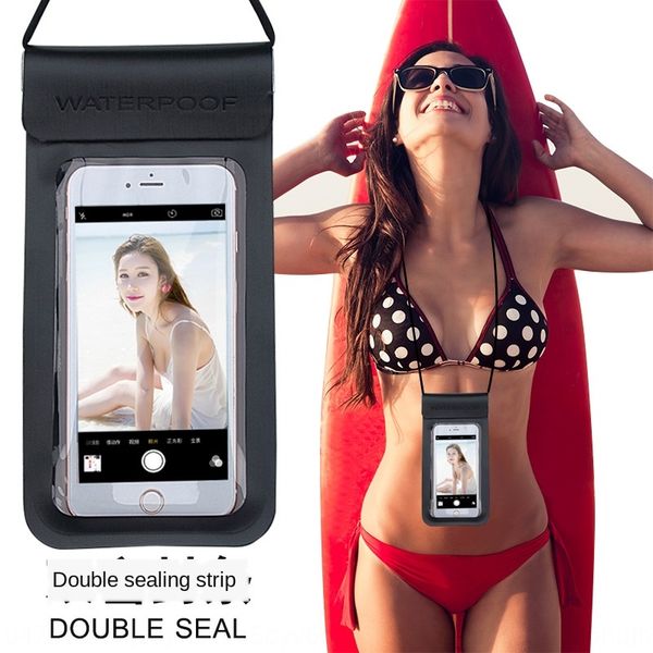 

pu mobile bag phone waterproof bag transparent tpu touchable screen outdoor swimming diving mobile phone waterproof cover