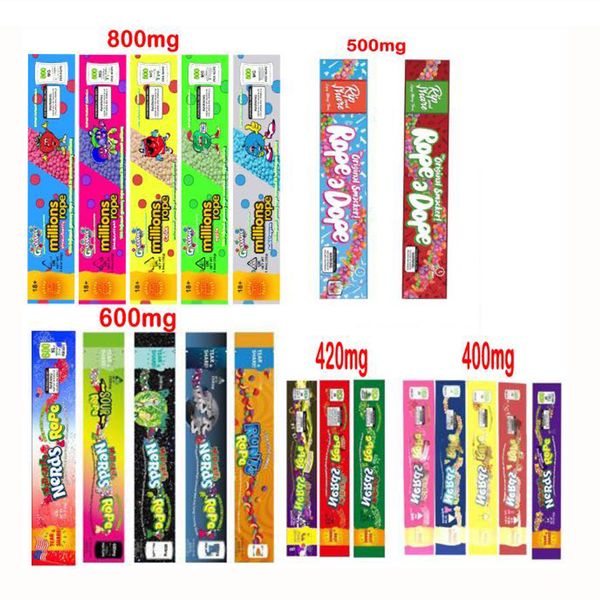 

20 types 800mg millions rope medicated nerds rope empty packaging bag nerds rope candy nerdsrope gummy bags three edge-sealing bagpackage