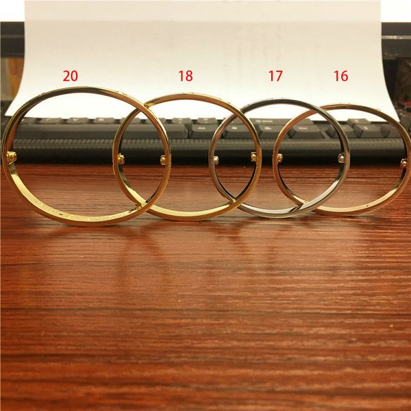 

love titanium steel silver rose gold without diamonds bracelet bangles women men screw bracelet couple jewelry no box wholesaleodpa, Black