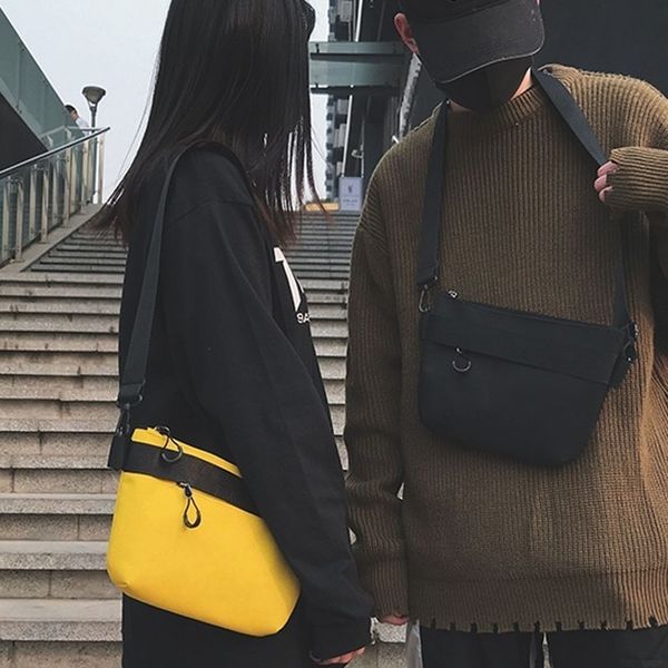 

leisure shopping travel canvas shoulder bag solid color korean version wild handbag bag inclined shoulder bag borsa donna
