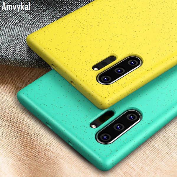 

phone case for samsung note10 environmental friendly made from wheat straw for samsung note10 plus soft tpu cover