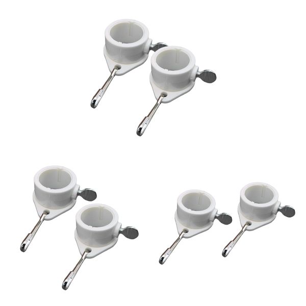 

6x anti-wrap flag pole rotating mounting rings grommet clip attachments 1inch