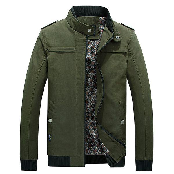 

brand men's jacket coat male stand collar slim fat cotton streetwear casual jacket men ourwear clothing 4xl 1610, Black;brown