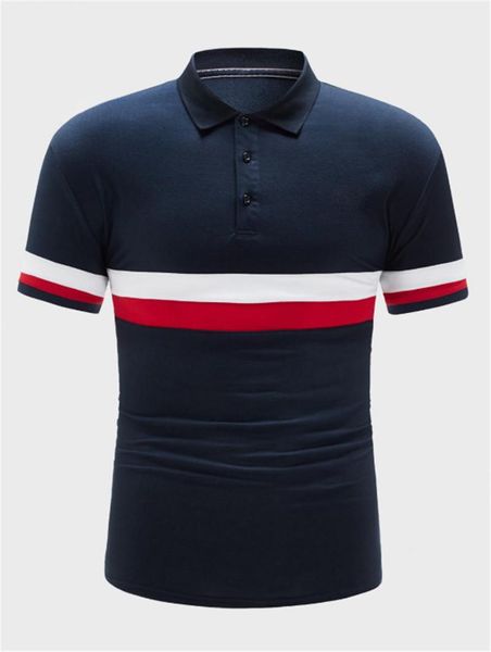 

new men summer mens summer casual polo fashion short sleeve lapel neck designer polos 20ss, White;black