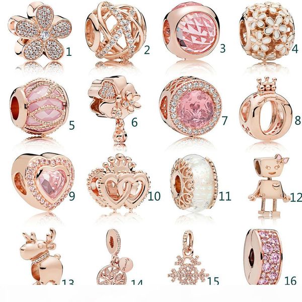 

fit designer golden hollow beads rhinestone crystal inlay beads diy jewelry glass beads bracelets for woman party favor gifts, Black