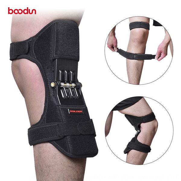 

new booster sports spring support new booster sports kneepad spring knee pads outdoor running mountaineering knee pads, Black;gray