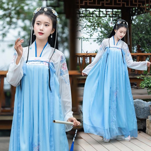 

qqfd8 xingyun chest-trimming traditional improved summer female student dress chinese style chinese elements student clothing embroidery clo, Black;red