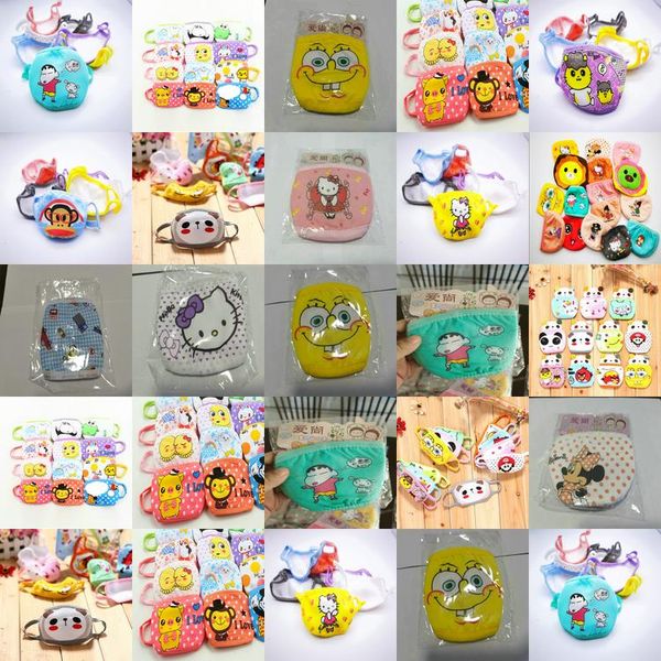 

kids face mask cubrebocas tapabocas birds cloth face masks cute dust masks baby mask cartoon warm pure cotton double dust mask dhzlstore mbx, Black