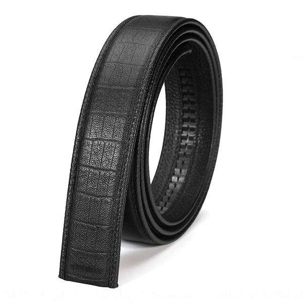 

47nem crocodile pattern layer cowhide edge automatic headless genuine leather crocodile pattern layer cowhide edge automatic belt he, Black;brown