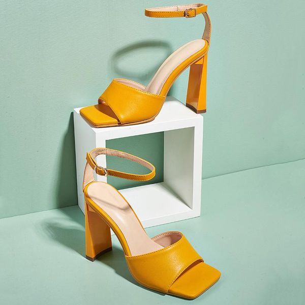 

big size shoes summer new women high heels sandals female peep toe fashion buckle sandals femme casual workwear, Black