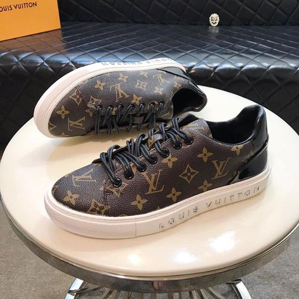 

casual men 's shoes style popular high type footwears autumn and winter lace -up low fashion flats platforms plus size