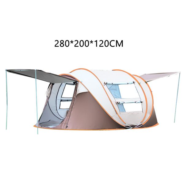 

camping tent large space3-4 persons automatic speed open throwing up windproof camping family tent