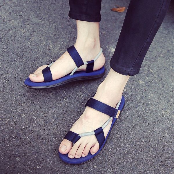 

new one-character men's korean style fashionable non-slip flip-flops flip-flops sandals sandals men's beach shoes couple casual sh