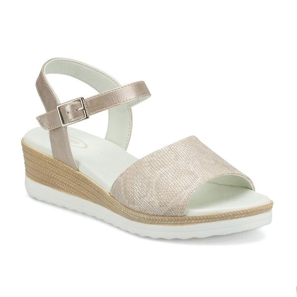 

flo 161195yz beige women 's sandals polaris, Black