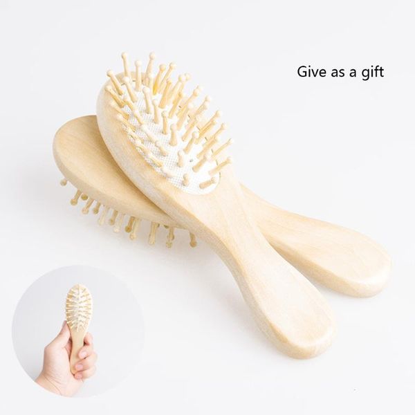 

air cushion massage comb wood comb 16 cm airbag round beauty salon modeling lady hair girl styling tool, Silver
