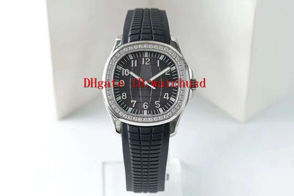 

tw factory aquanaut luxury watches stainless steel mens watches diamond bezel date wristwatches sapphire swiss cal.324 automatic mechanical, Slivery;brown