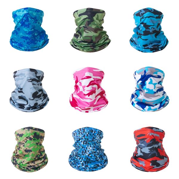 

1 1pcs camouflage scarves dustproof headband outdoor sport cycling bandanas camping hiking washouts headwear magic scarf#472#721, Black