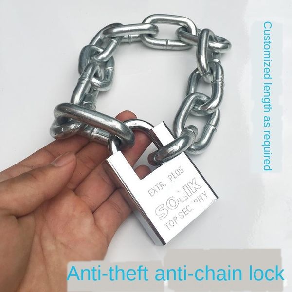 

lengthened dog cage motorcycle iron chain iron chain big door lock bold shop multi-purpose padlock motorcycle