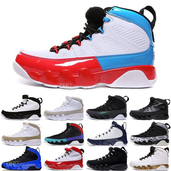

9 9s gym red metallic silver mens basketball shoes unc og space jam all black men women sport design sneakers trainers