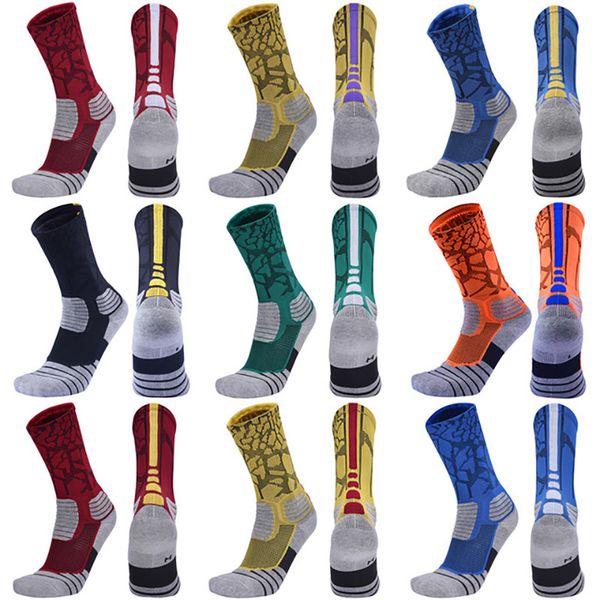 

sports socks ushine men outdoor basketball cycling compression cotton, Black