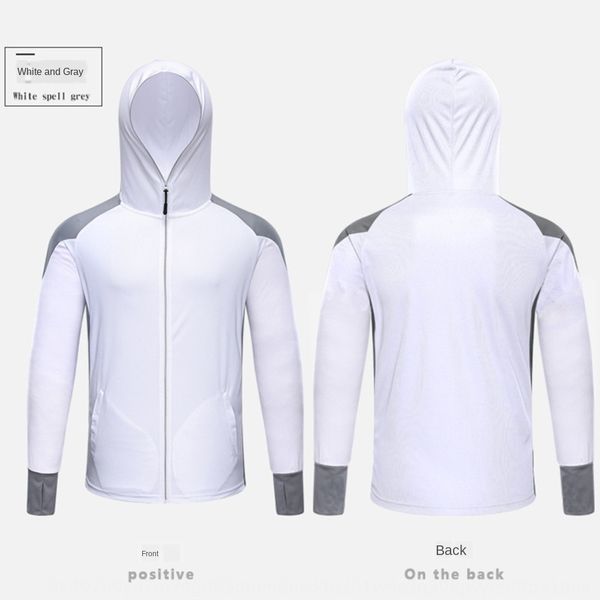 

z56p8 fishing clothes sunscreen clothes summer breathable moisture-absorbing sweat-wicking thin sunscreen quick-drying clothing fishing clo, Gray;blue