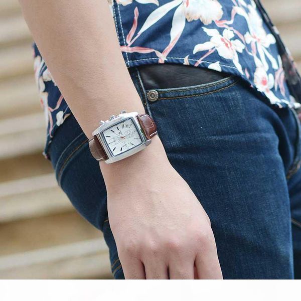

megir watch sport wristwatch luminous-calendar man chronograph male casual fashion brand watches men leather hour, Slivery;brown
