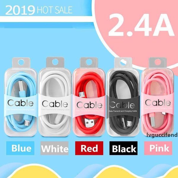 

micro usb charger cable 2.4a fast charging 1m tpe color type-c usb cable for samsung galaxy s9 8 note 10
