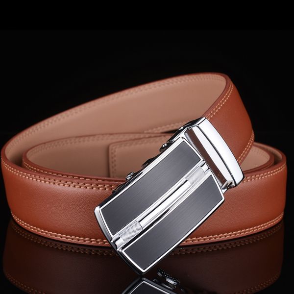 

plyesxale black brown red blue belt men 2020 cow leather belts for men designer automatic buckle mens belts g33