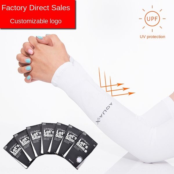 

korean aqua ice silk sunscreen sleeve with the same style for runners outdoor driving cycling bicycle and gloves gloves arm sleeve