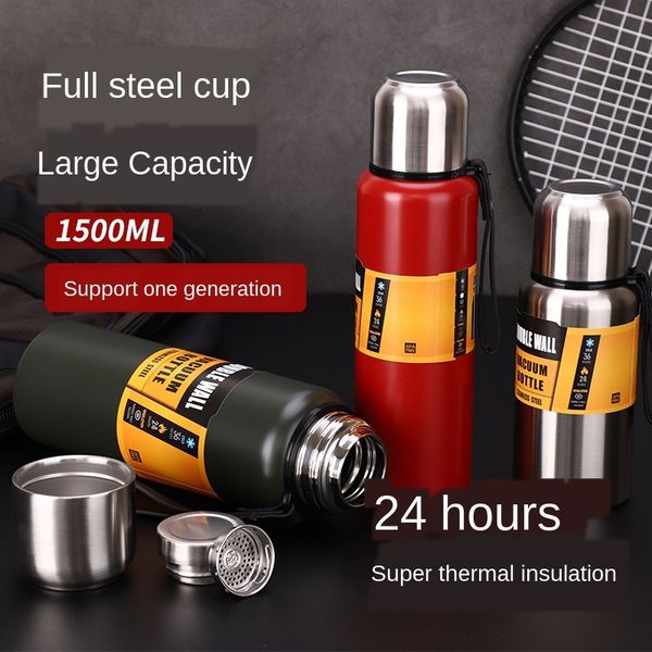 

304 thermos cup large outdoor sports kettlethermos cup kettlecapacity outdoor sports kettle stainless steel travel kettle 2020 new