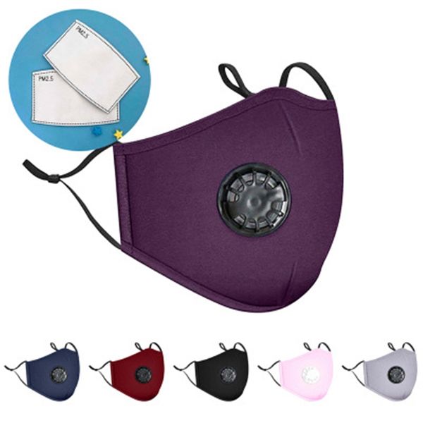 

mixed style designer mask breathing valve cloth dust mask folding without valve protective dustproof cycling sports face masks#238, Black