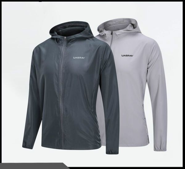 

thin sports jacket men's quick-drying outdoor casual running hooded fitness jacket long-sleeved men's trendy fitness clothes, Black;red