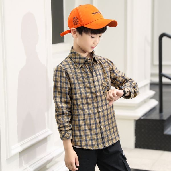

jgftf носить boysnew корейский стиль осень детский шань щипцы чен shanchildren-х щипцы чен shanshirt среды и больших детей boysplaid ши, White;black