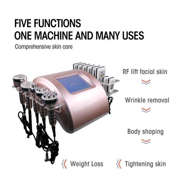 

удаление жира для тела lipo лазерная липосакция машины кавитационный жир для похудения машины радиочастотный кожей затягивает 6 в 1 красовое