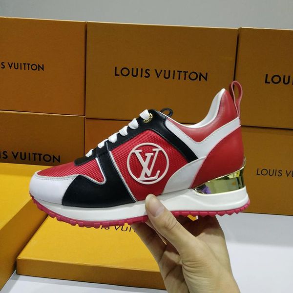 

women shoes fashion luxury run away sneaker athletic chaussures de femme lady shoes breathable style with box footwears vintage, Black