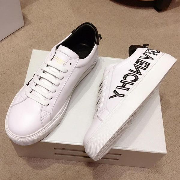 

fast delivery reverse sneakers in leather men 's shoes comfortable fashion sneakers lace -up low luxury men shoes herren sportschu, Black