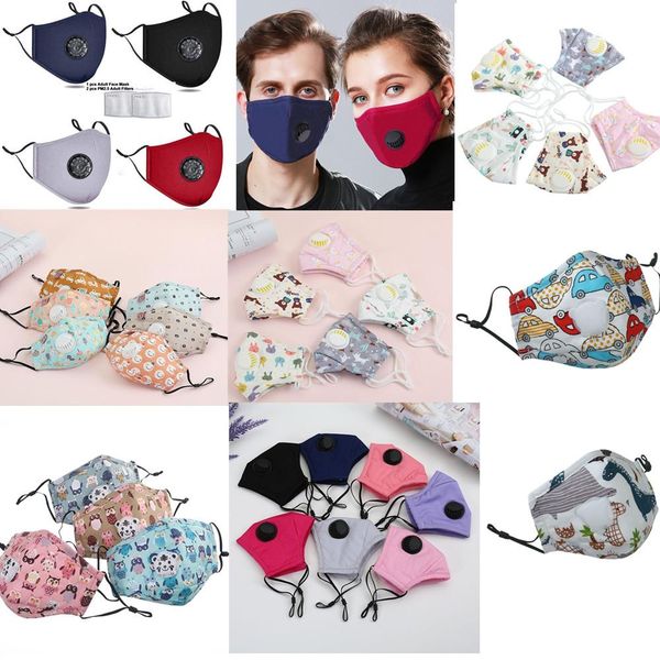 

cotton face mouth mask with valve pm2.5 filter anti-dust smoke outdoor indoor adjustable reusable washable mouth mask, Silver