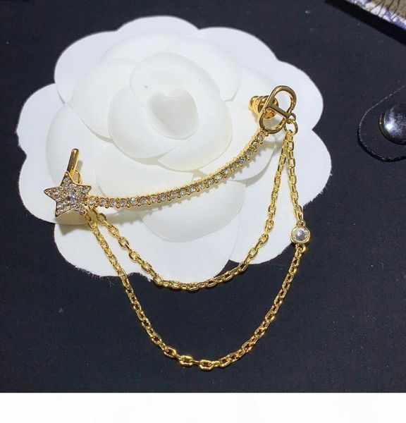 

e fashionable new style ear hook luxury hoop earrings, Golden;silver