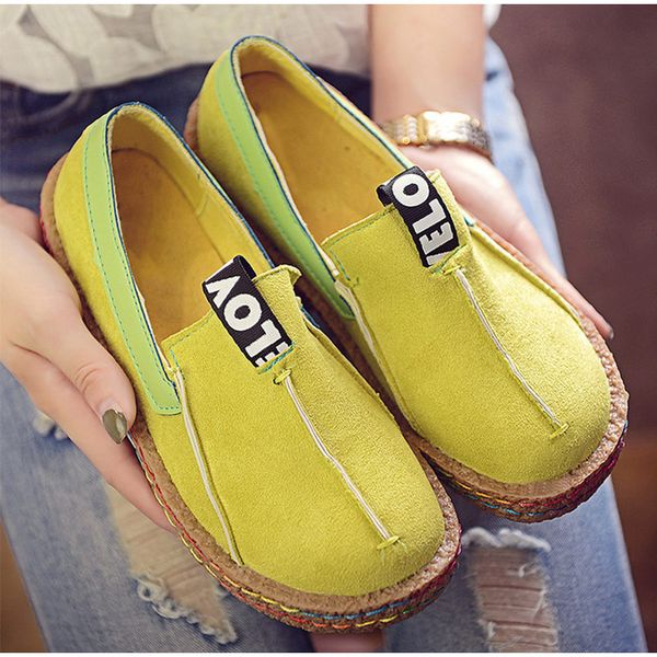 

women's flats autumn flock shoes fashion casual shoes 2020 sewing loafers female slip on oxford soft comfort ladies lazy, Black