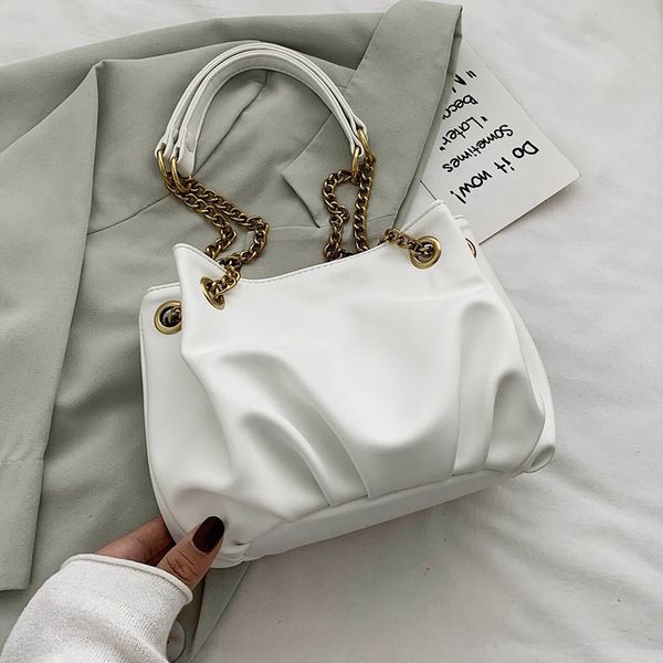 

small chain bucket bags for women 2020 chain solid color shoulder crossbody bag female travel handbags fashion cross body bag
