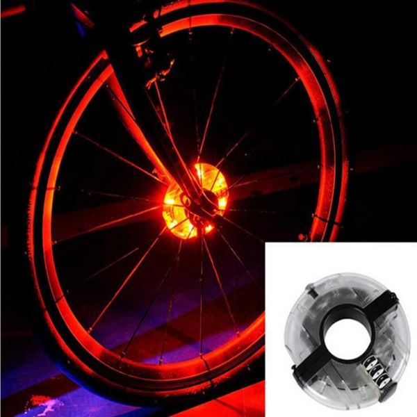 

bike lights usb rechargeable bicycle tire hub light colorful led flashing lamp night safety warning accessories