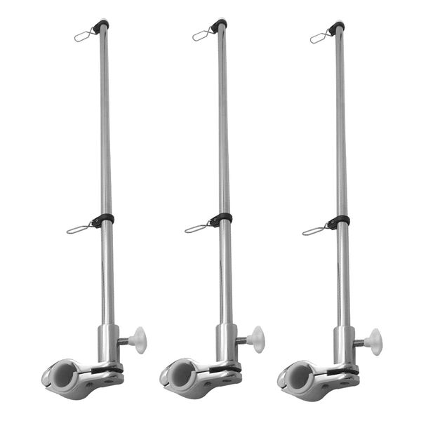 

3x палуба флагшток морских нержавеющая сталь оборудование 7/8 \ «- 1 \» рейка