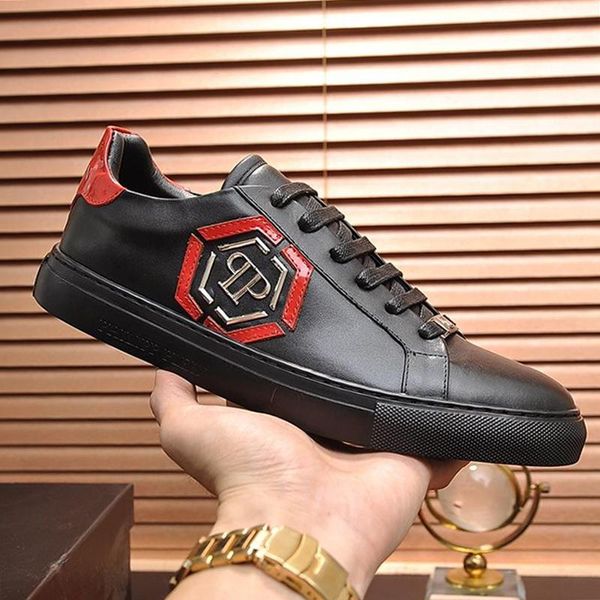 

fashion shoes for men leather big size luxury lo -sneakers hexagon rubber sole mens shoes fashion sneakers vintage herrenschuhe pa598