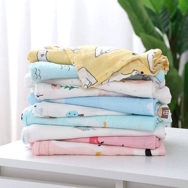 

muslim square double-layer gauze gauze bag towel children's quilt bamboo cotton fluorescent newborn swaddling bag towel