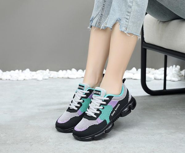 

shoes men lightweight breathable mens casual shoes comfortable flats men sneakers lace-up mesh classic fashion 2020, Black