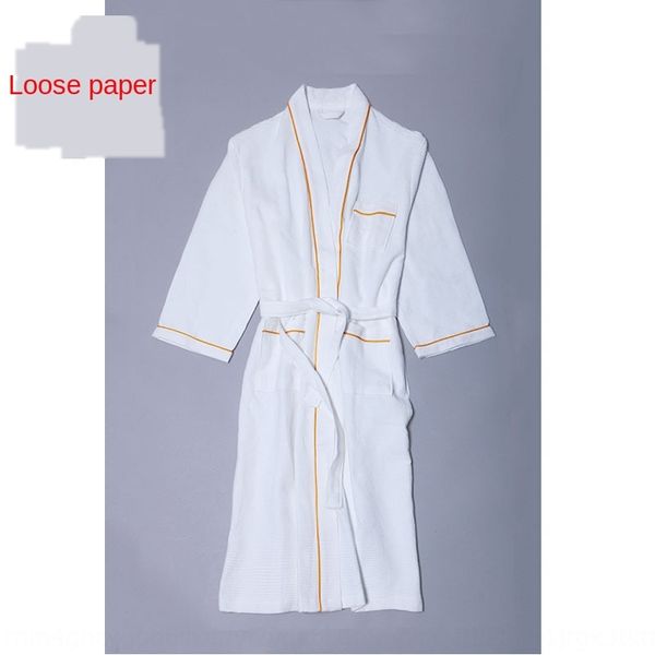 

waffle beauty salon l cotton women's summer thin beauty bathrobe bathrobe